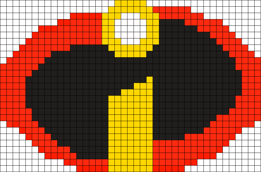 The Incredibles Logo Perler Perler Bead Pattern / Bead - Simple Cross Stitch Patterns (862x568), Png Download