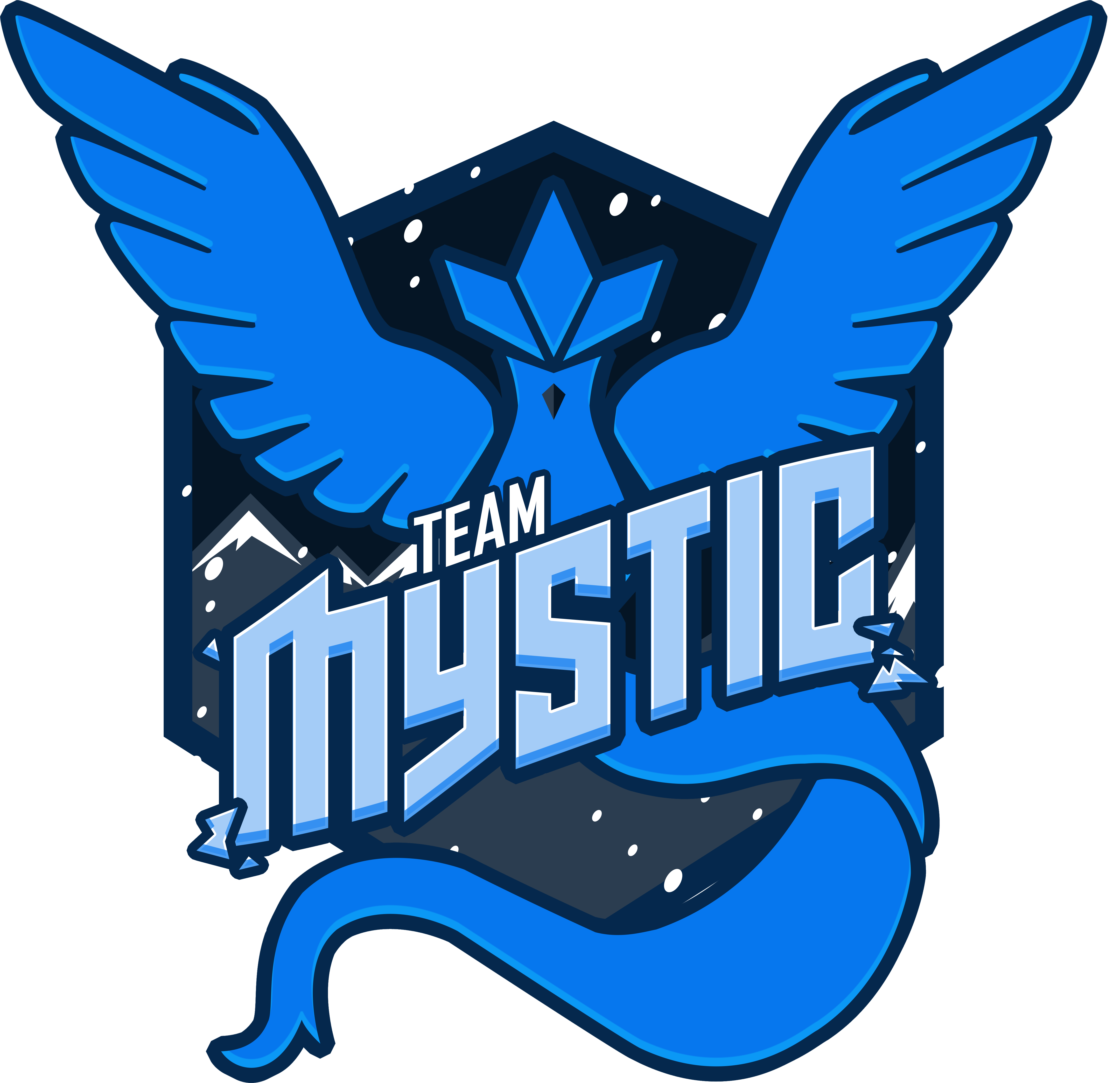 Fanartfriendly Instinct Trainer Here Thought I Might - Pokemon Go Team Mystic Logo (4640x4487), Png Download