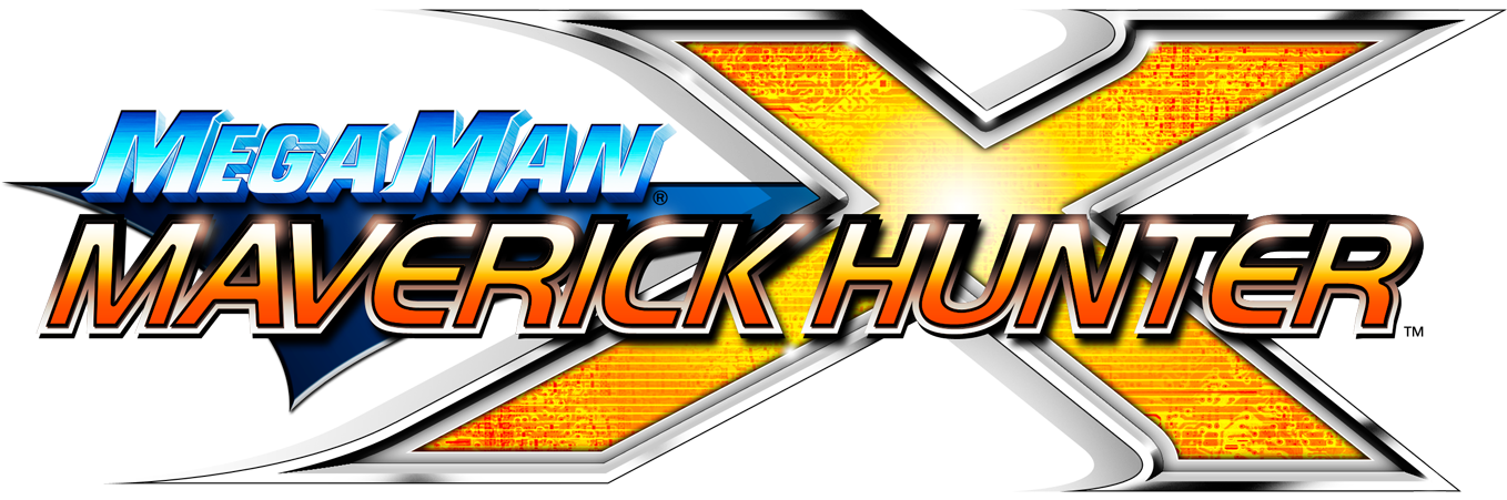 Maverick Hunter X - Megaman Maverick Hunter X Logo (1383x450), Png Download