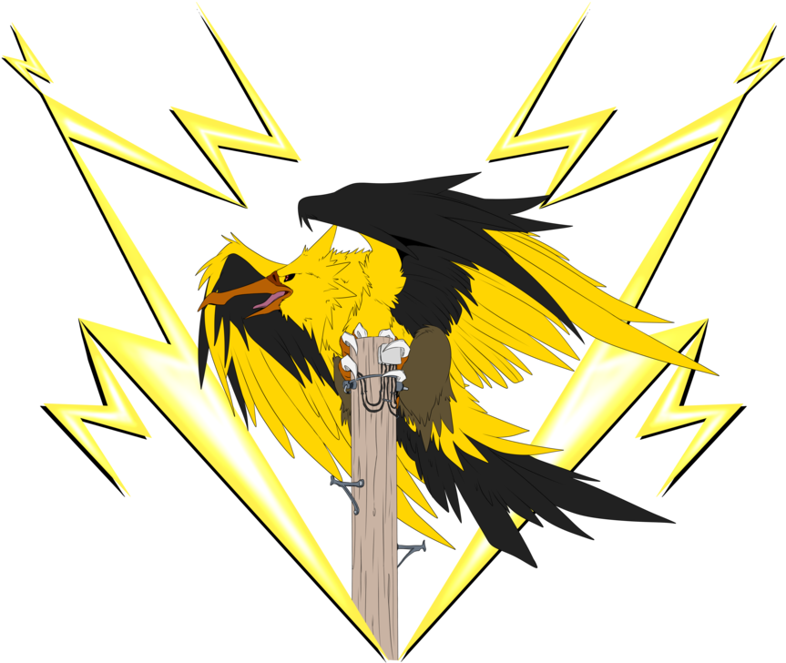 “ Team Mystic, Team Instinct, Team Valor, & Team Harmony - Instinct (1024x962), Png Download
