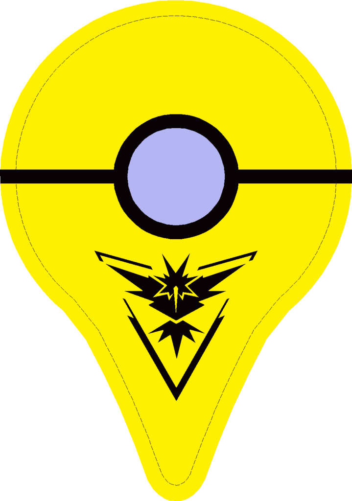 Go Plus Skin - Pokemon Go Team Instinct Shirt (337x480), Png Download
