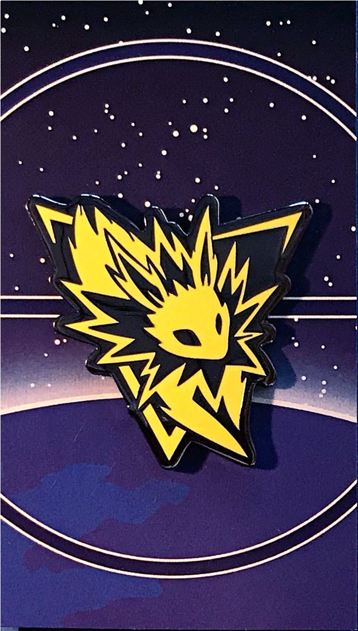 Team Instinct Jolteon Enamel Pin (1675x1675), Png Download