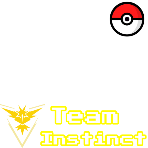 Team Instinct Tag - Pokepress Stickers 2 X Yellow Team Mystic Pokemon Go (480x480), Png Download