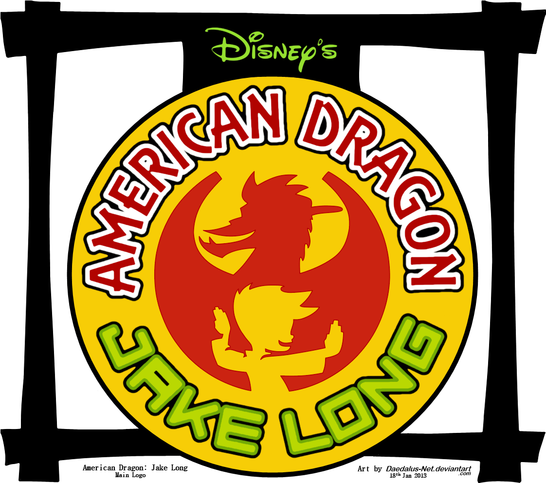 Adjl Main Logo - American Dragon: Jake Long (1121x1000), Png Download