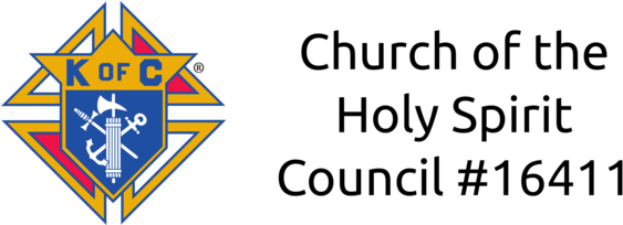 Welcome To The Church Of The Holy Spirit Knights Of - Knights Of Columbus Emblem (608x203), Png Download