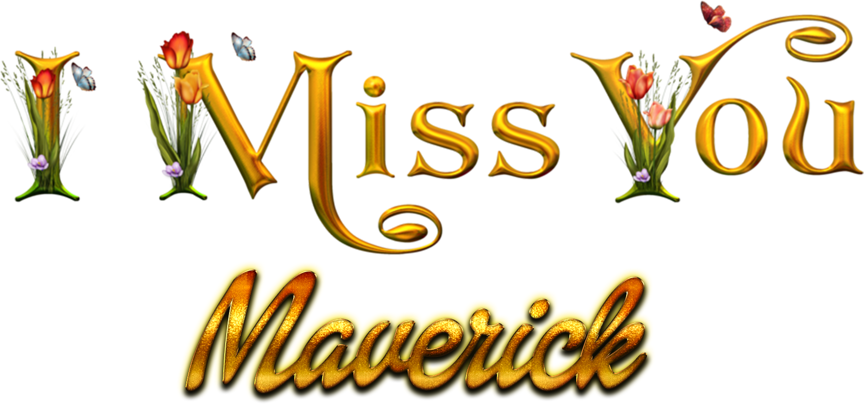 Maverick Missing You Name Png - Ali Name (1894x1002), Png Download