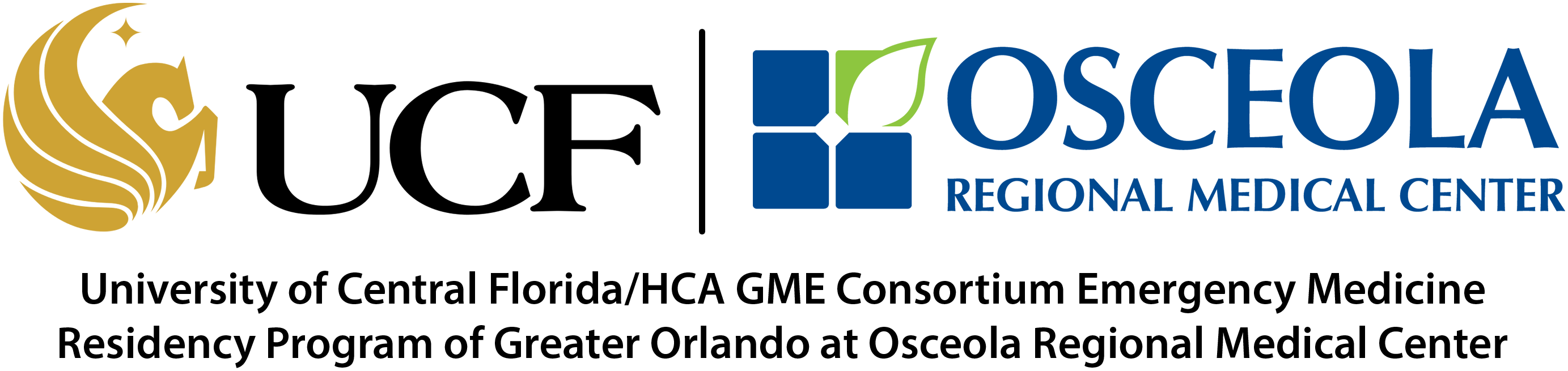 Ucf Emergency Medicine Residency Program Of Central - University Of Central Florida (2766x655), Png Download