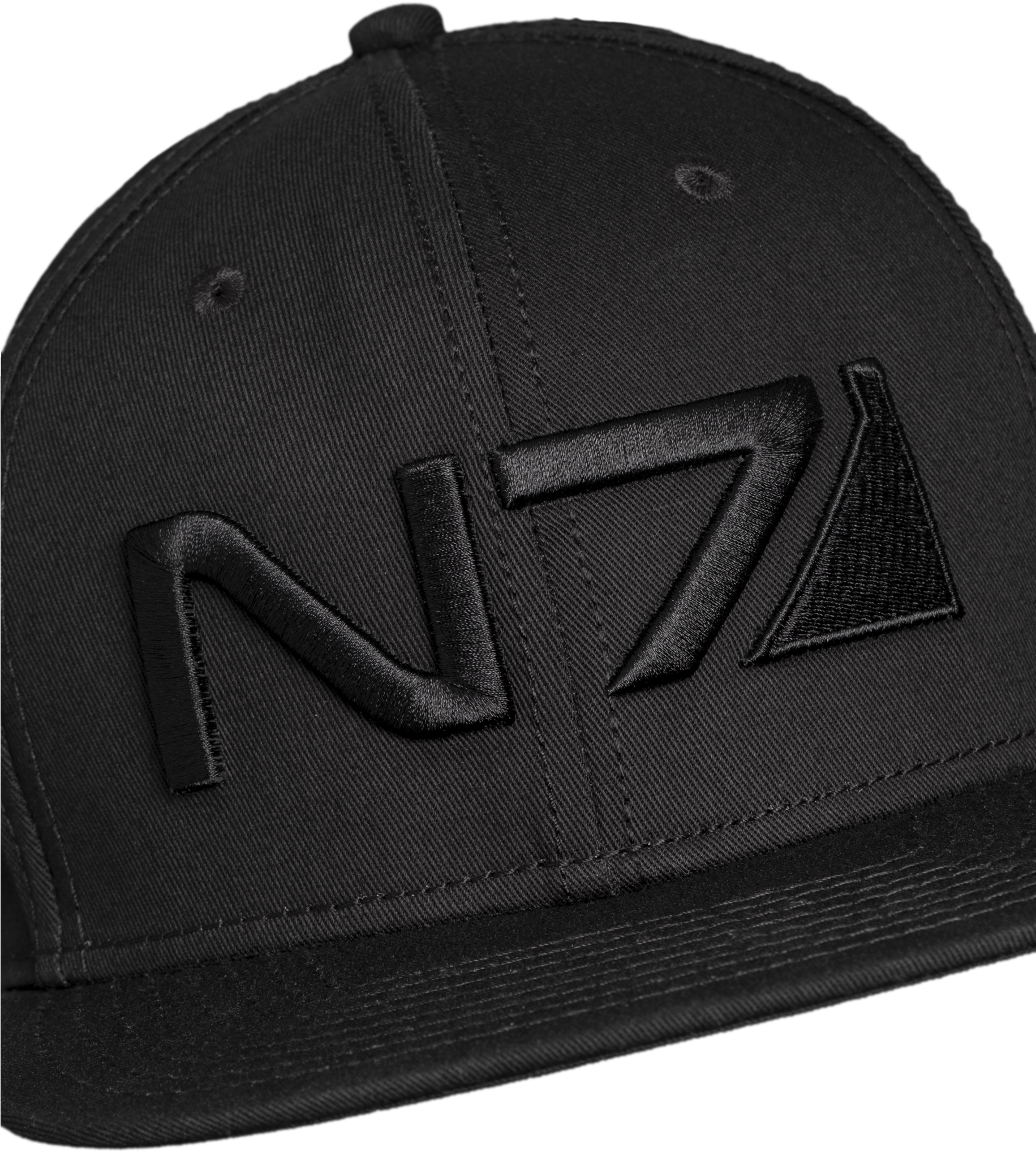 Mass Effect N7 All Black Snapback - Beanie (1830x2745), Png Download