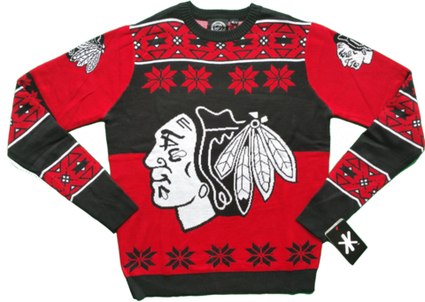 Chicago Blackhawks Big Logo Ugly Christmas Sweater - Chicago Blackhawks Surface Pro (2017) Skin - Chicago (480x341), Png Download