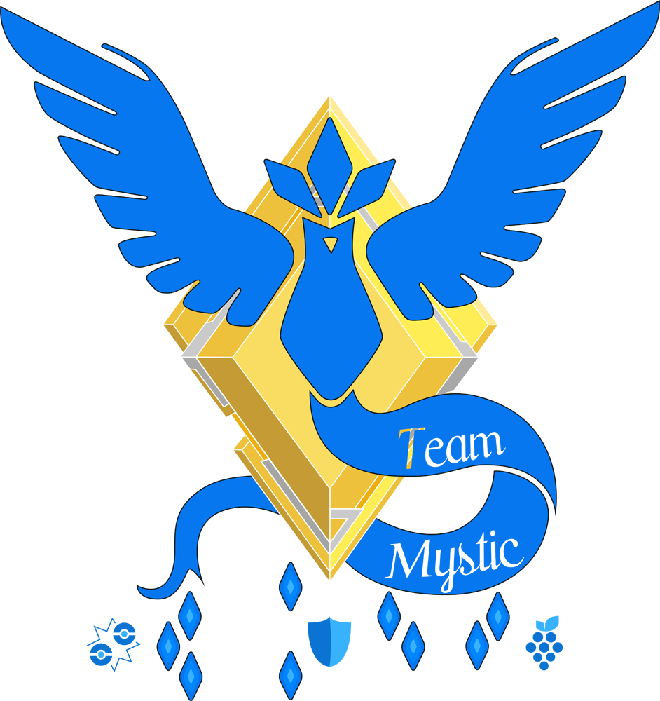 Team Mystic Design - Mew Mewtwo Zapdos Moltres Articuno (942x1000), Png Download