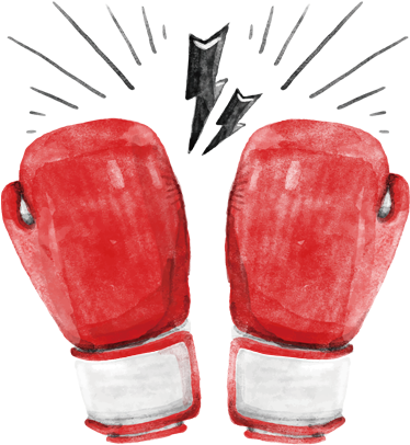 Flash Boxing Glove - Vector Women's Kickboxing (450x450), Png Download