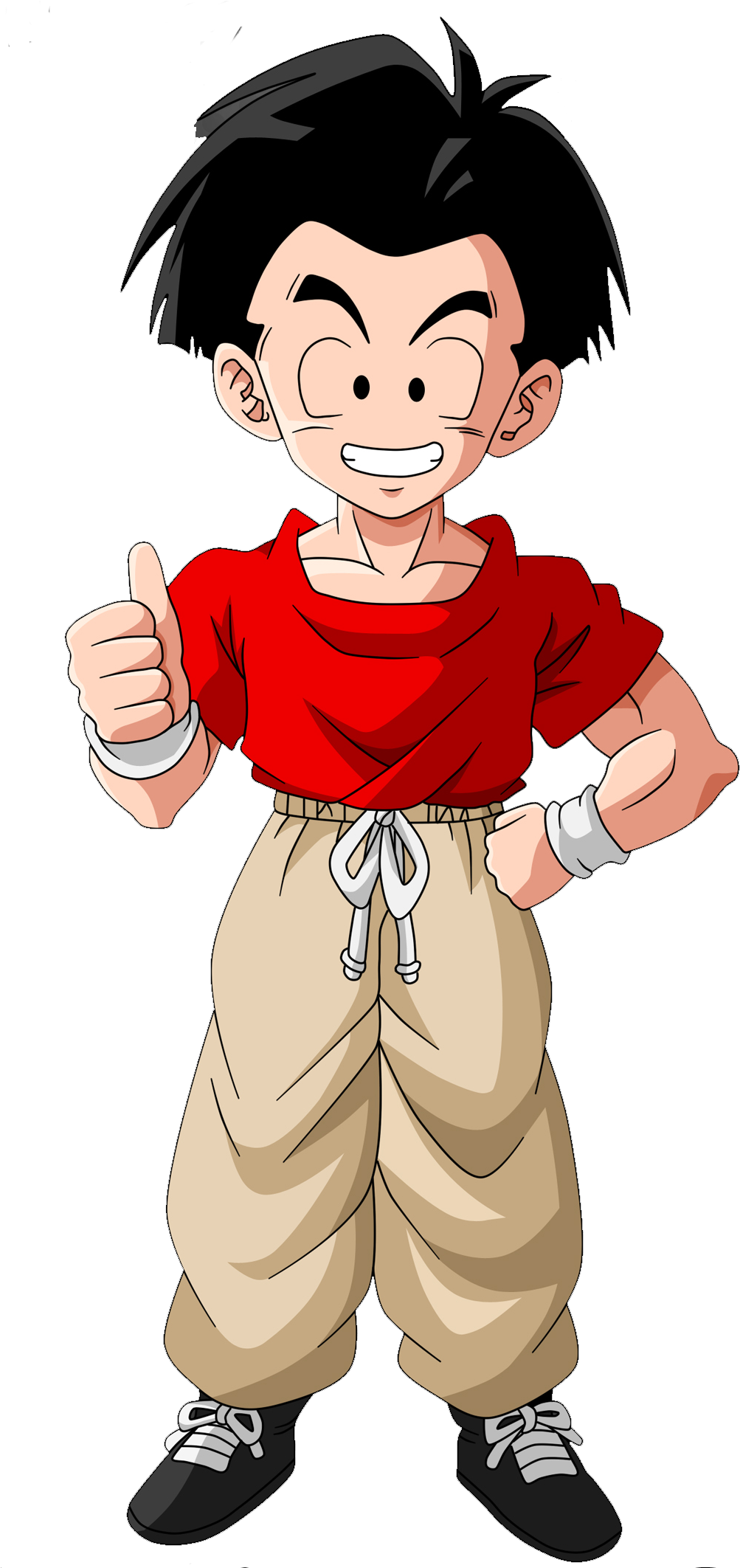 Krillin Dragon Ball Gt - Dragon Ball Z Krillin With Hair (1034x2124), Png Download