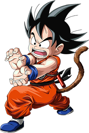 Son Goku , Originalmente Llamado Zero En Estados Unidos - Dragon Ball Z Kid Goku (426x568), Png Download