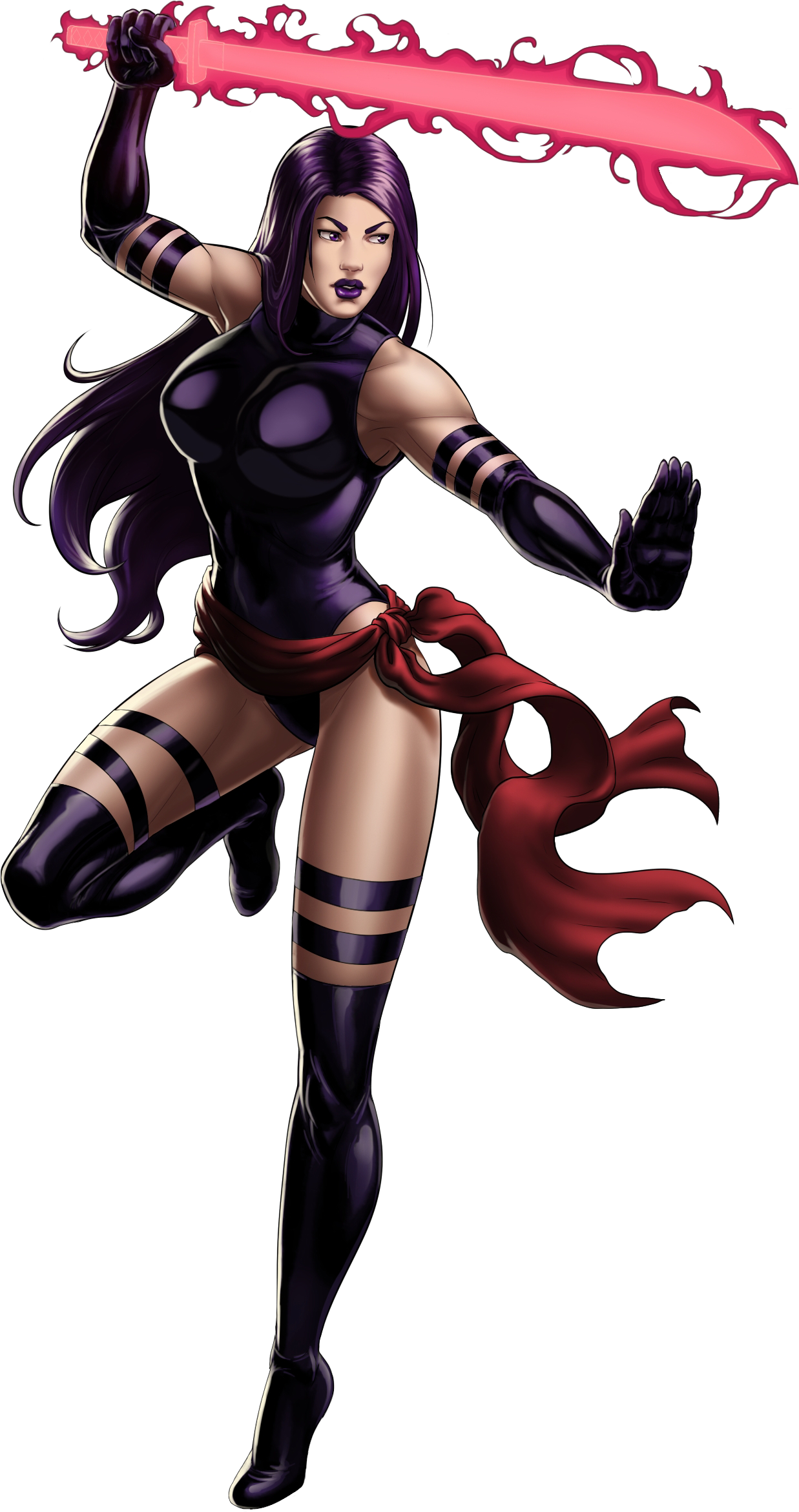 Psylocke - Capcom Vs Marvel 4 2017 (1237x2341), Png Download
