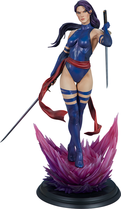 Psylocke Statue - Psylocke (480x826), Png Download