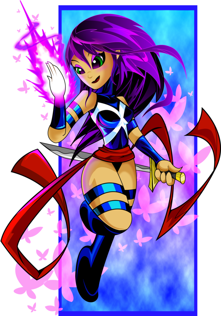 Psylocke By Kudoze On Deviantart - Comics (753x1060), Png Download
