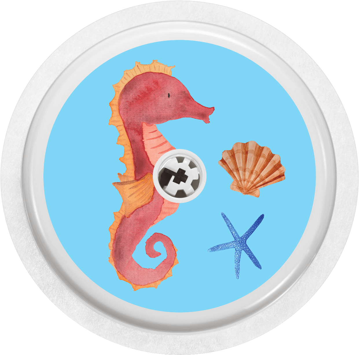 Image Of Seahorse - 48 Pack Sea Collection Blank Greeting Cards - 6 Assorted (1482x1500), Png Download