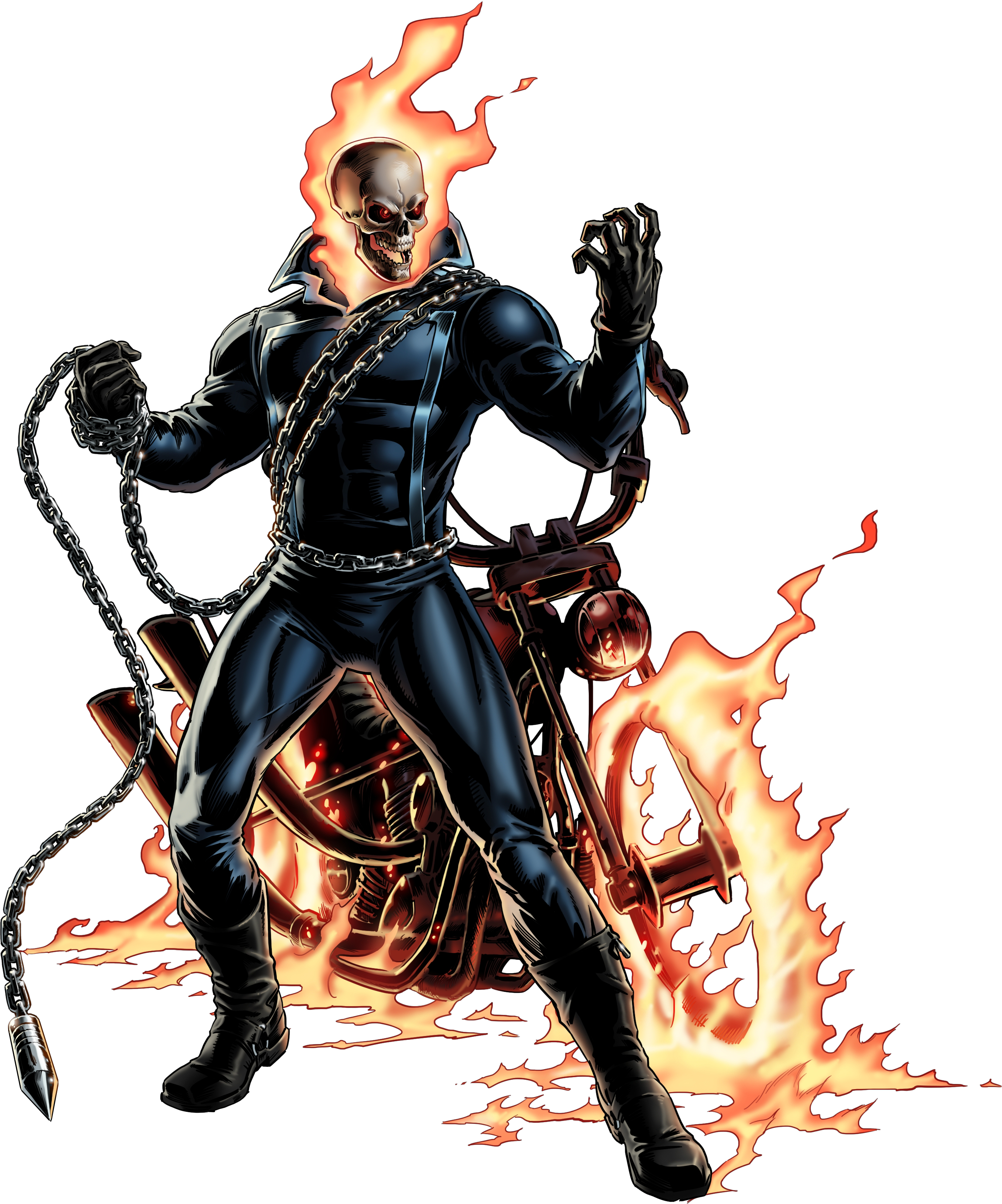 Six Brand New Super Heroes Were Also Announced Including - Ghost Rider Marvel (500x601), Png Download