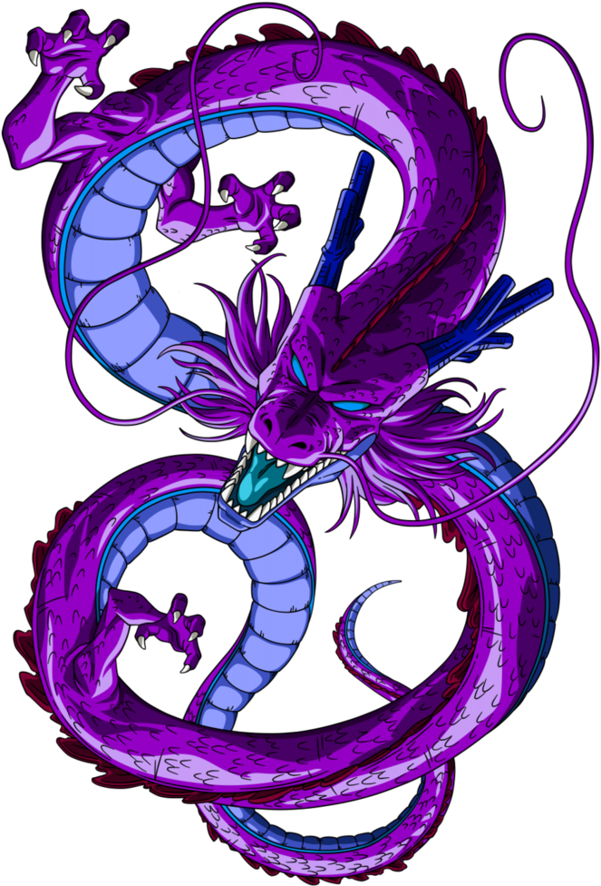Purple Shenron (742x1076), Png Download