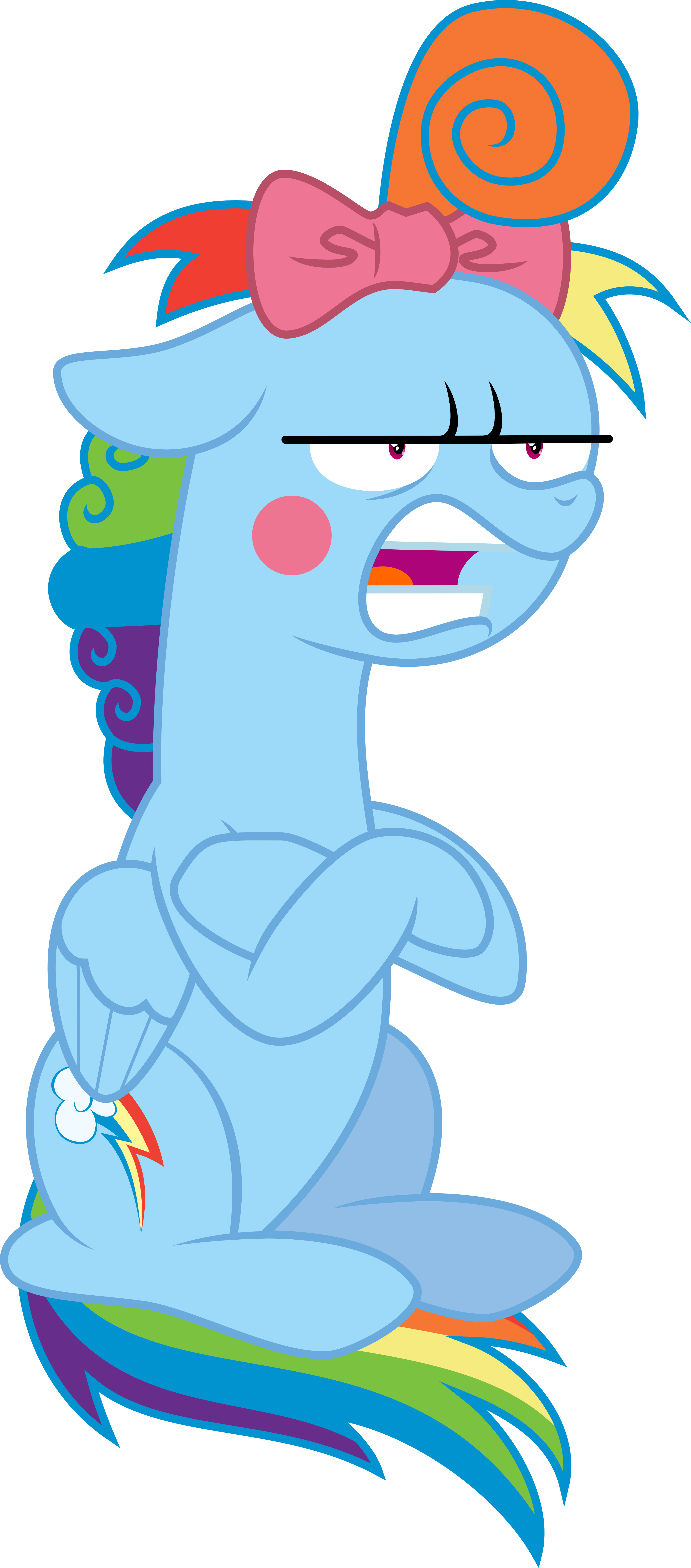 Rainbow Dash Always Dresses In Style, Safe, Simple - Digital Art (3000x6804), Png Download