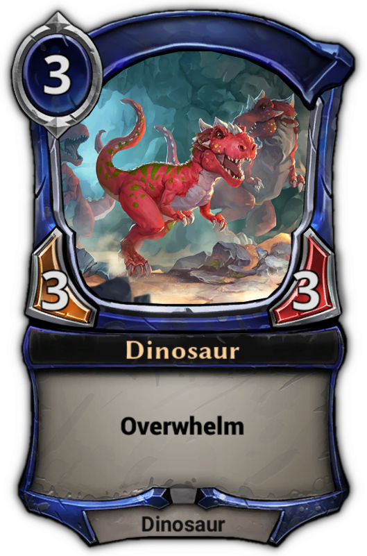 Dinosaur - Eternal Card Game Oni (529x801), Png Download