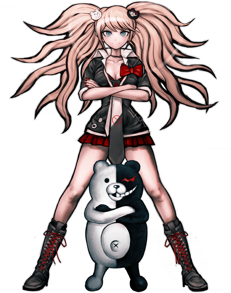 Vector Manipulation Anime Light - Junko Enoshima Light Pink Ponytail Cosplay Wig Danganronpa (960x972), Png Download