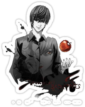 Death Note Light Yagami Crazy - Bad Apples Death Note Anime 32x24 Print Poster (375x360), Png Download