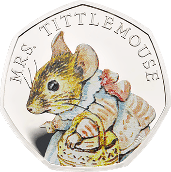 Shop The Range - Peter Rabbit 50p Coins (353x356), Png Download