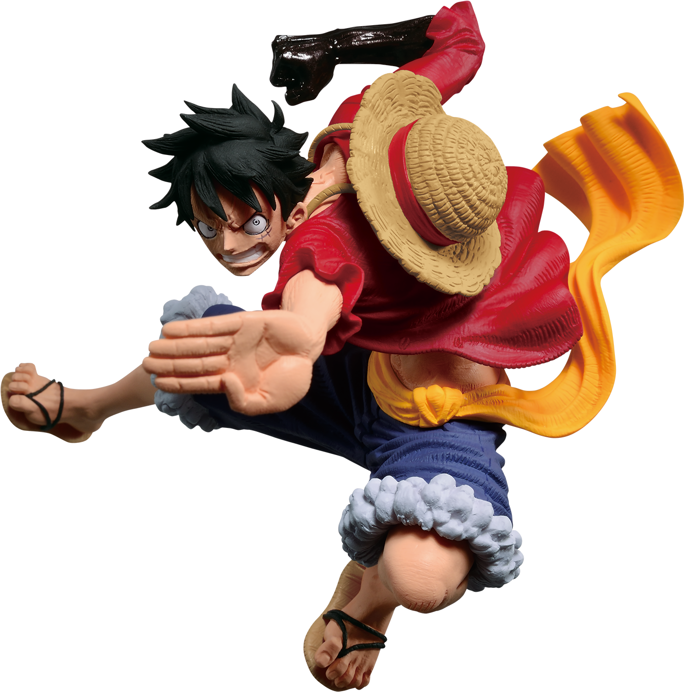 Luffy - One Piece Luffy Statue (1582x1554), Png Download