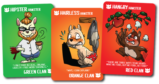 Drawn Hamster Lot - Gyrating Hamsters Card Game (680x355), Png Download