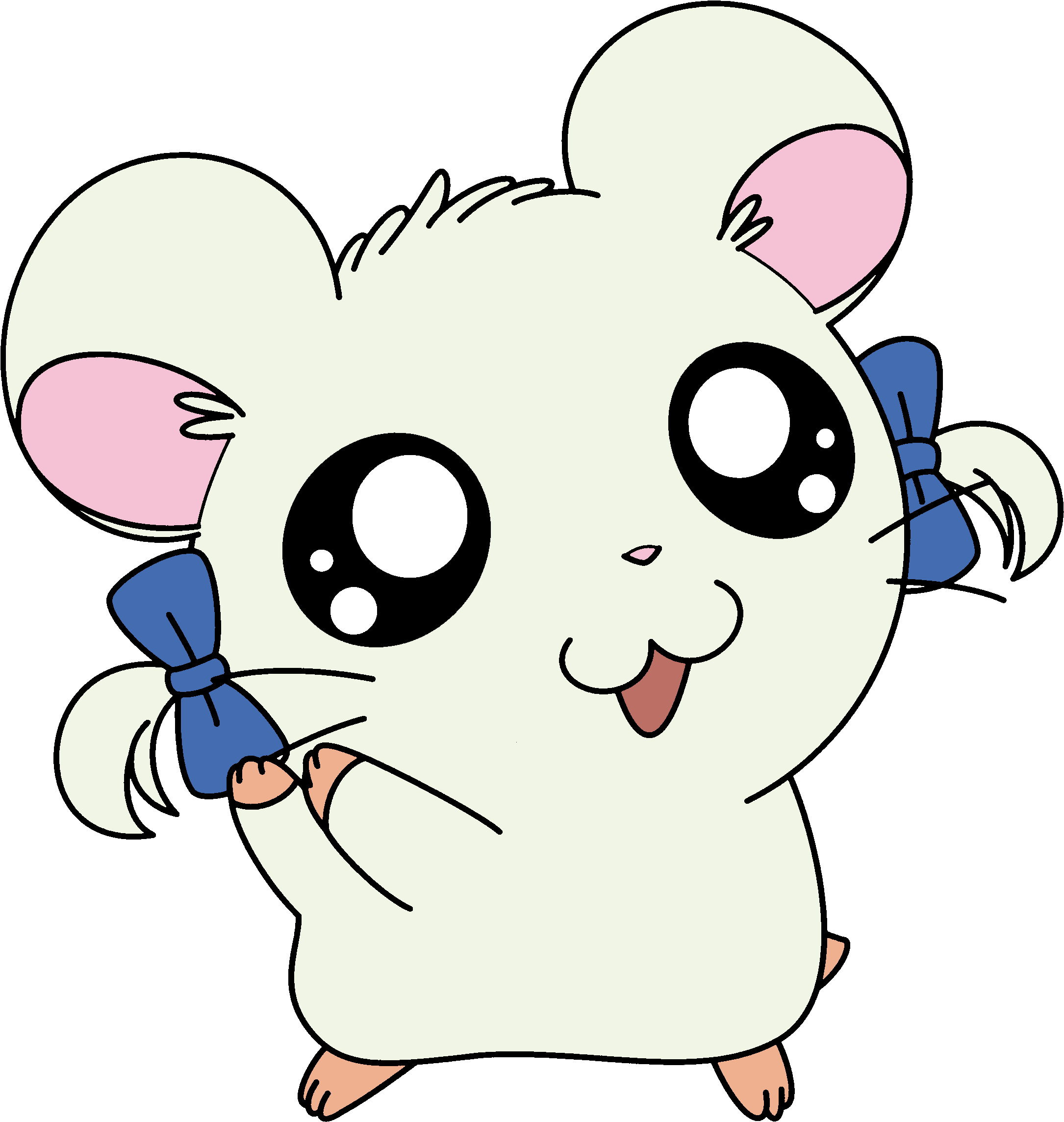 Hamster Clipart Sick - Bijou Hamtaro Png (2000x2696), Png Download