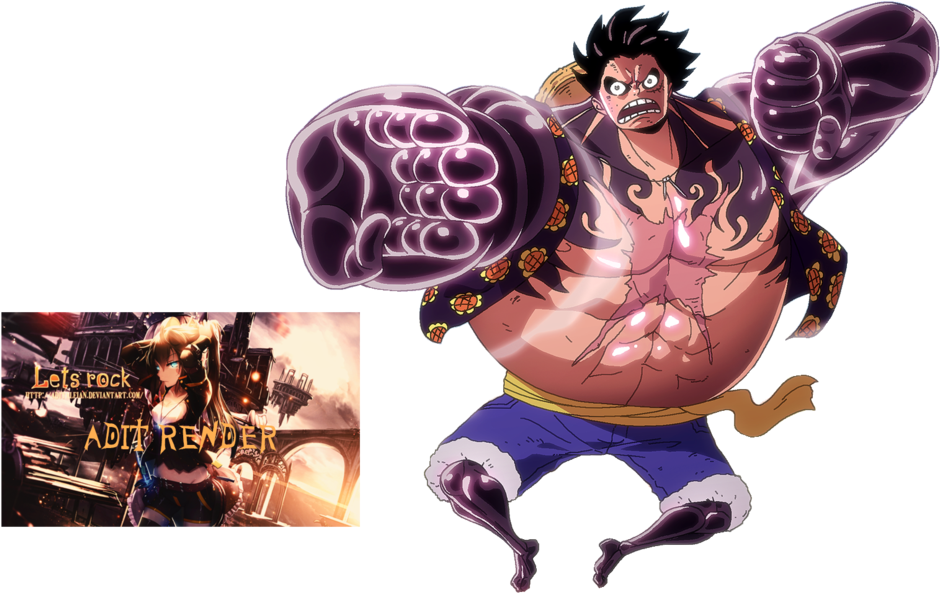 Related - One Piece Luffy Bounce Man (1191x670), Png Download