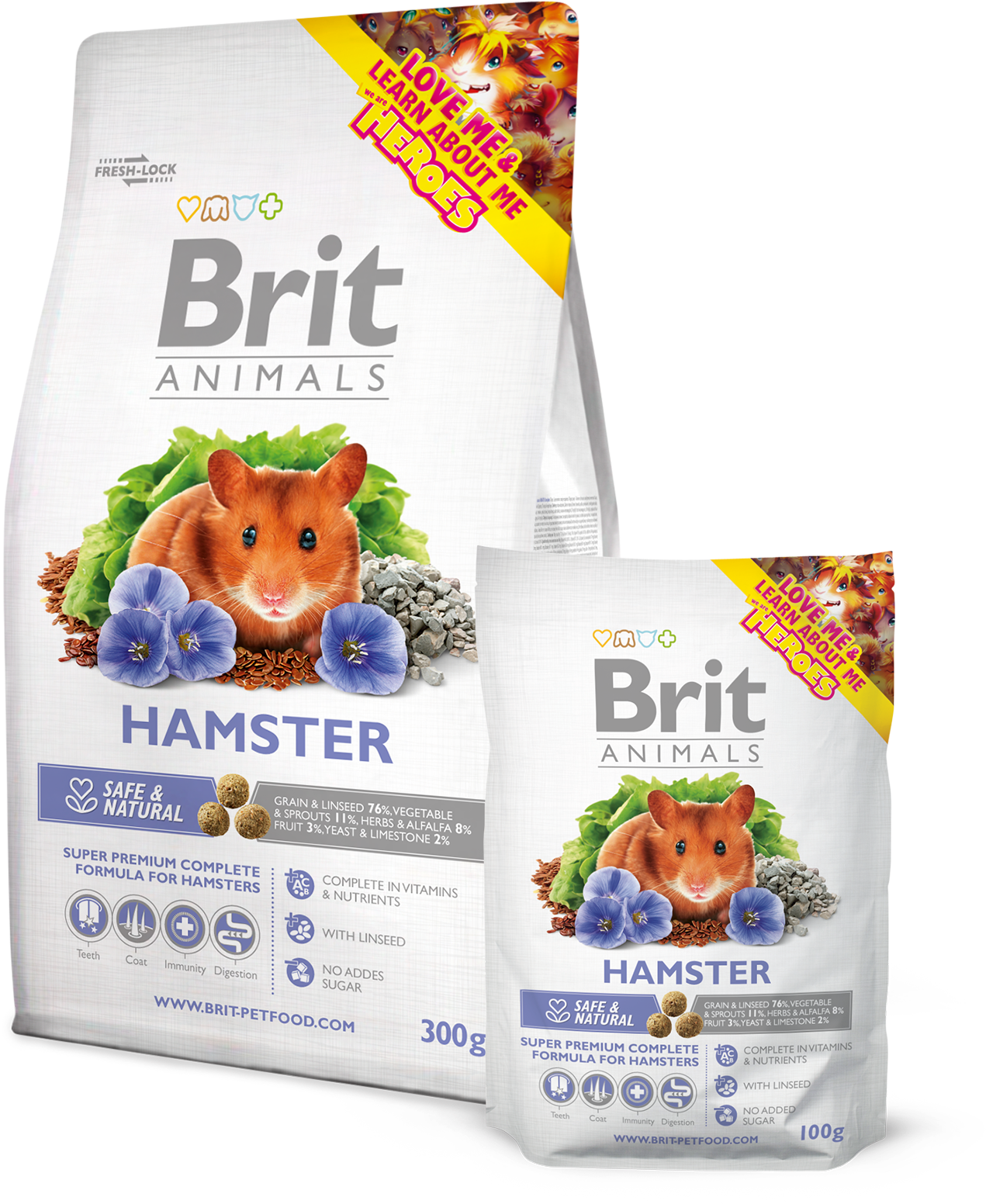 Brit Animals Hamster Complete - Brit Hamster (1595x2126), Png Download