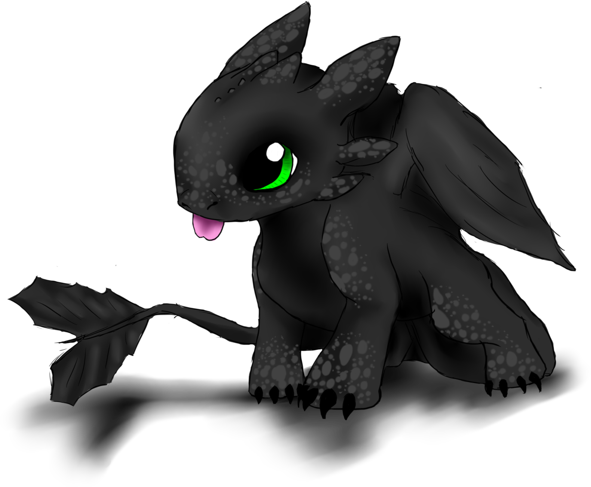 Baby Toothless Request By Thecopperbeast On Deviantart - Toothless As A Baby (1280x1040), Png Download