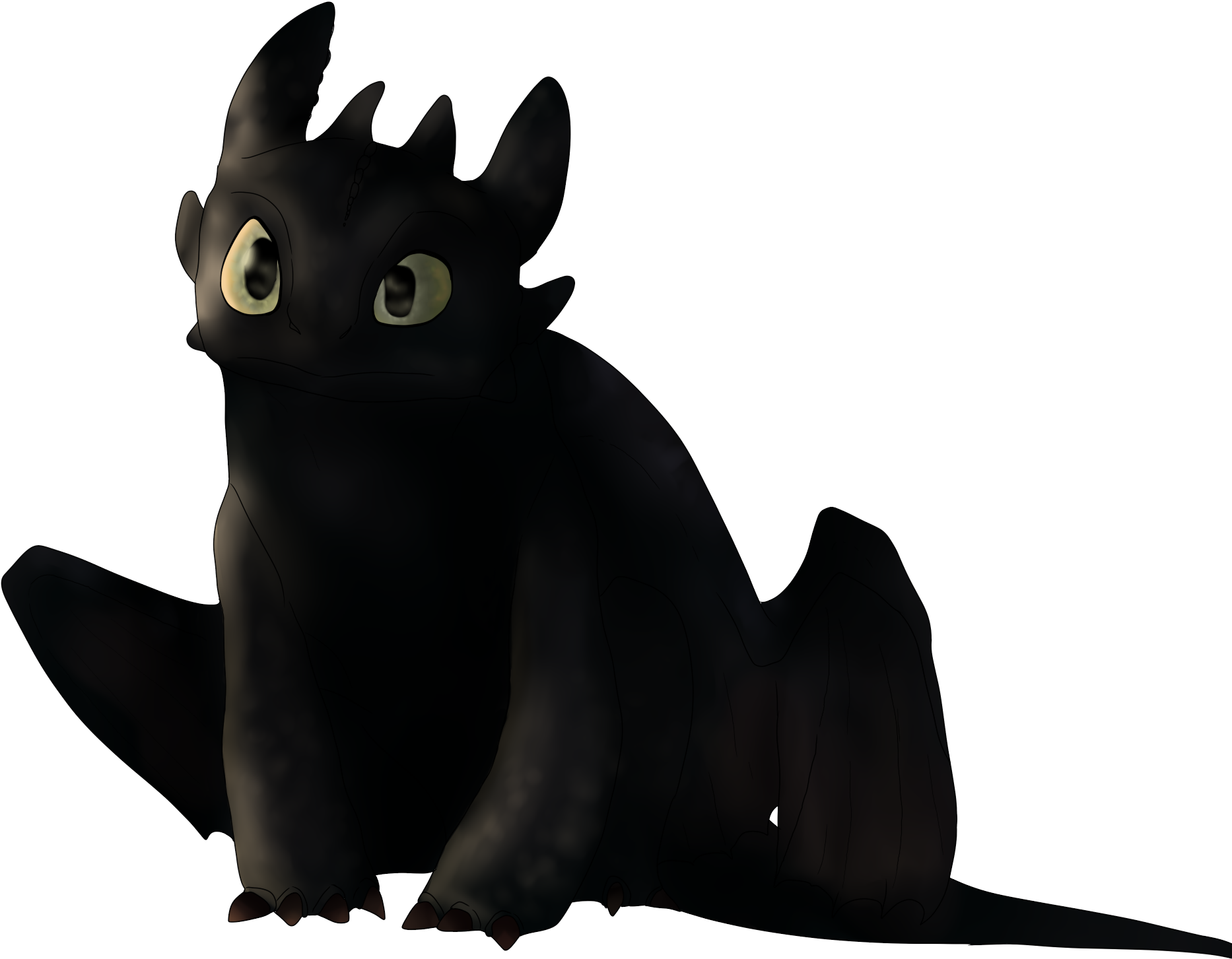 Toothless - Transparent Clipart Of Toothless (2000x1600), Png Download
