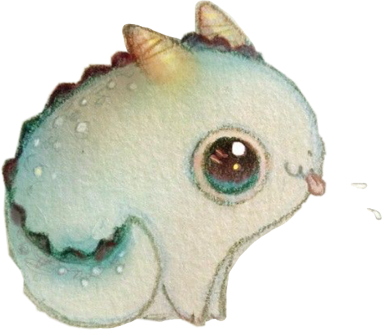 Dragon Cute Eye Drawings (555x480), Png Download