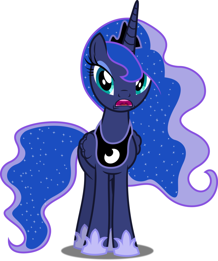 A Royal Problem, Edit, Gums, Pony, Princess Luna, Safe, - Mylittlepony Princess Luna (855x1024), Png Download