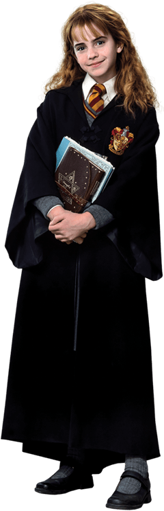 Young Hermione Granger In Robe Holding Books Harry - Harry Potter Hermione Granger Poster Puzzle (239x768), Png Download