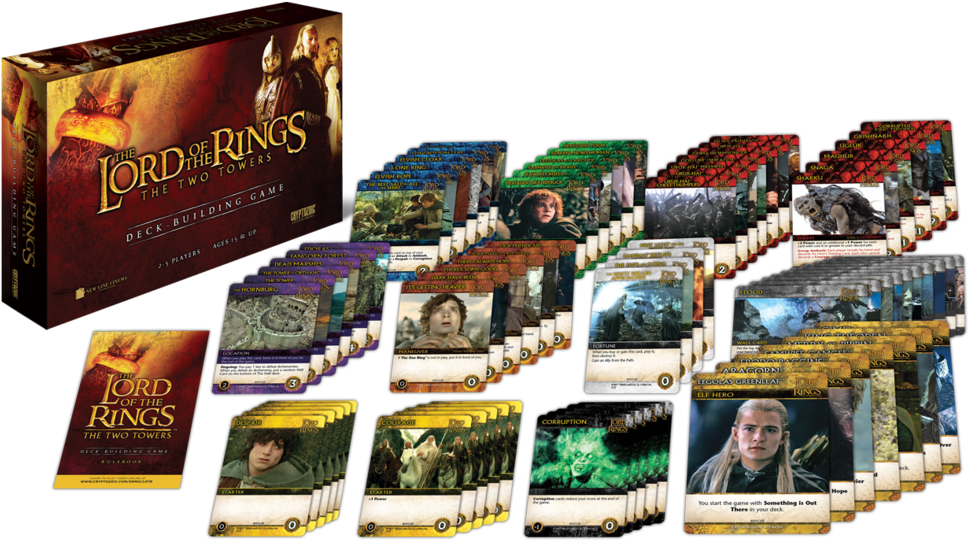 Lord Of The Rings The Two Towers Deck-building Game - Lotr Deck Building Game (1023x625), Png Download