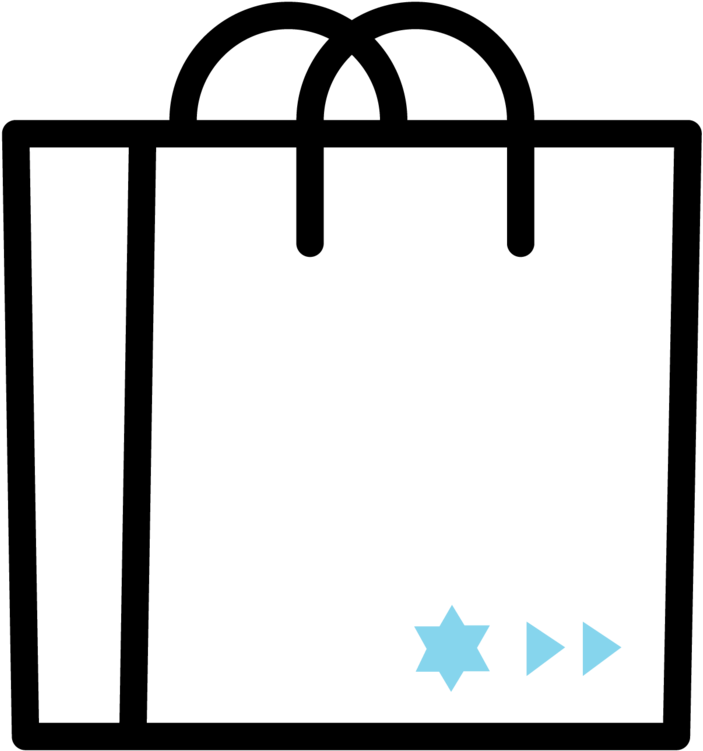 Dreidel Clipart Hanukkah Present - Shopping (752x800), Png Download