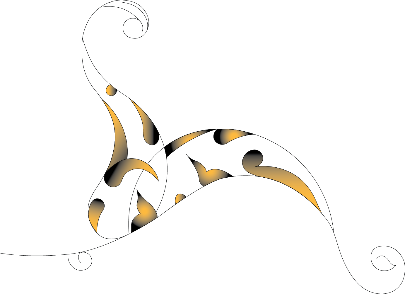 Arabesque Vector Greek - Illustration (1383x1003), Png Download