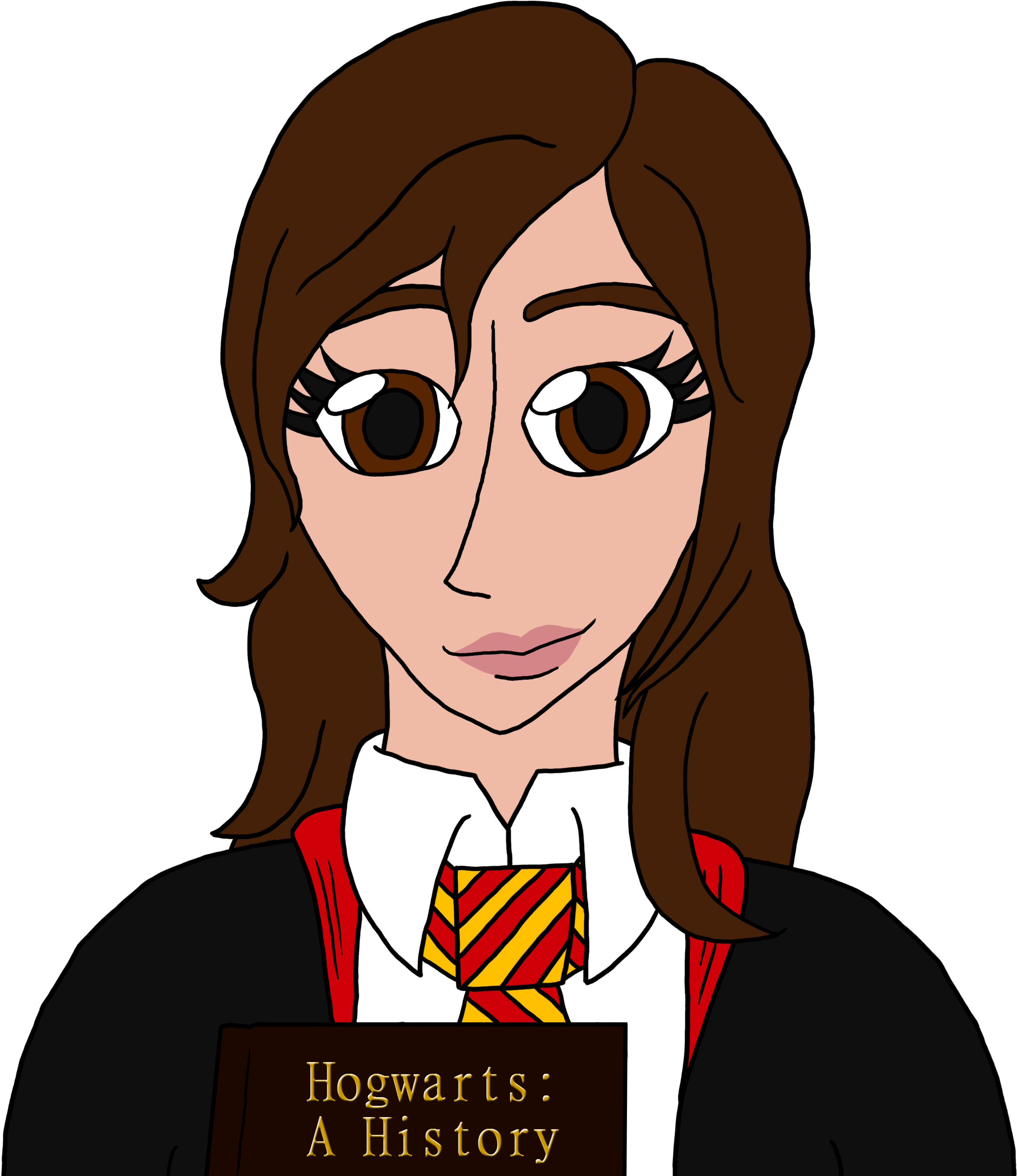 Hermione Granger - Cartoon (2399x2858), Png Download