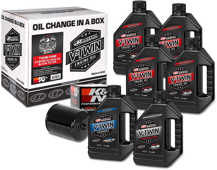 V-twin Oil Change Kits - Maxima V Twin Primary (800x628), Png Download