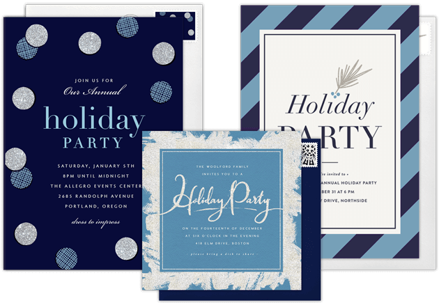 Holiday Party Invitations - Fullbeauty Brands (630x435), Png Download