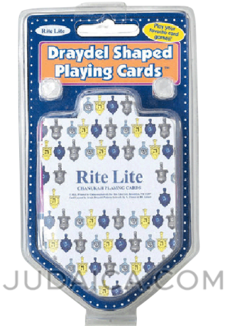 Dreidel Shaped Hanukkah Playing Cards (460x460), Png Download