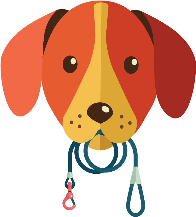 Dog Waste Bags Dog With Leash - Christmas Day (800x800), Png Download