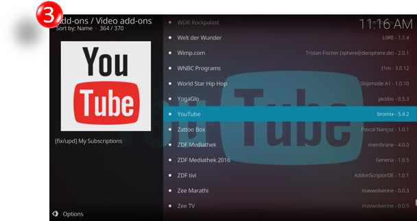 Step - Kodi Youtube (627x337), Png Download