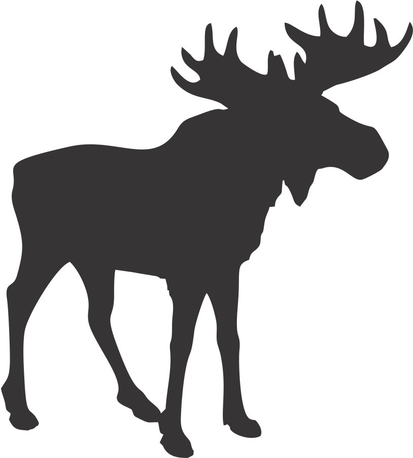 Picture Transparent Stock Blue Trading Company - Moose Silhouette (923x911), Png Download