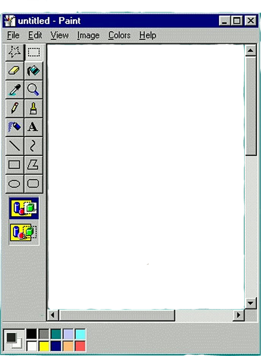 Windows xp window png. Microsoft Paint Windows 98. Окно Windows 95 Paint. Рамка окна виндовс. Интерфейс Paint