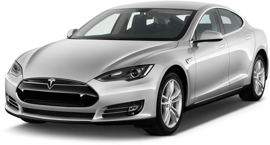 2013 Tesla Model S Sedan Angular Front - Tesla Model S 2015 Silver (1000x664), Png Download